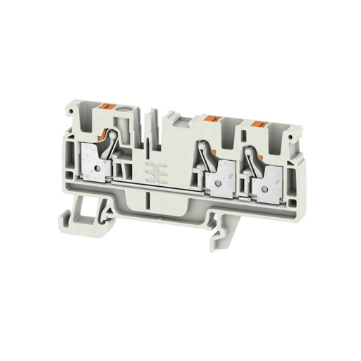 Weidmüller - Durchgangs-Reihenklemme Klemme A3C 4 LTGY PUSH IN, 4 mm² − 50 Stück