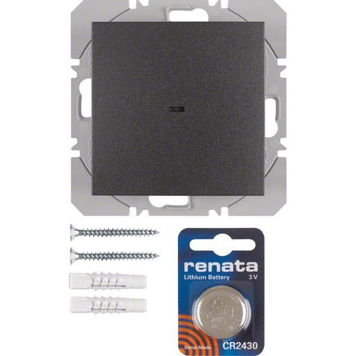 Berker - Bussystem-Hand-/Wandsender KNX-Funk Wandsender 1fach 85655285 anthrazit matt