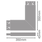 Ledvance - Mechanisches Zubehör/Ersatzteile für Leuchten Eckverbinder LN INV CORNER CON.BK schwarz