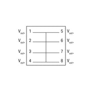 WAGO - Übergabemodul Potentialverteilermodul 787-3861/000-2000 8 Klemmstellen 24V
