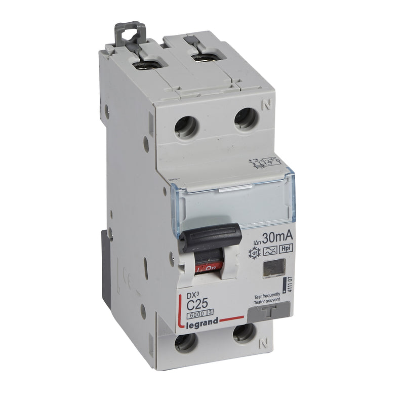 Legrand - Kombination FI-Schalter/Leitungsschutzschalter FI/LS-Schalter Legrand 411107 C-Charakt., 25A, 6kA