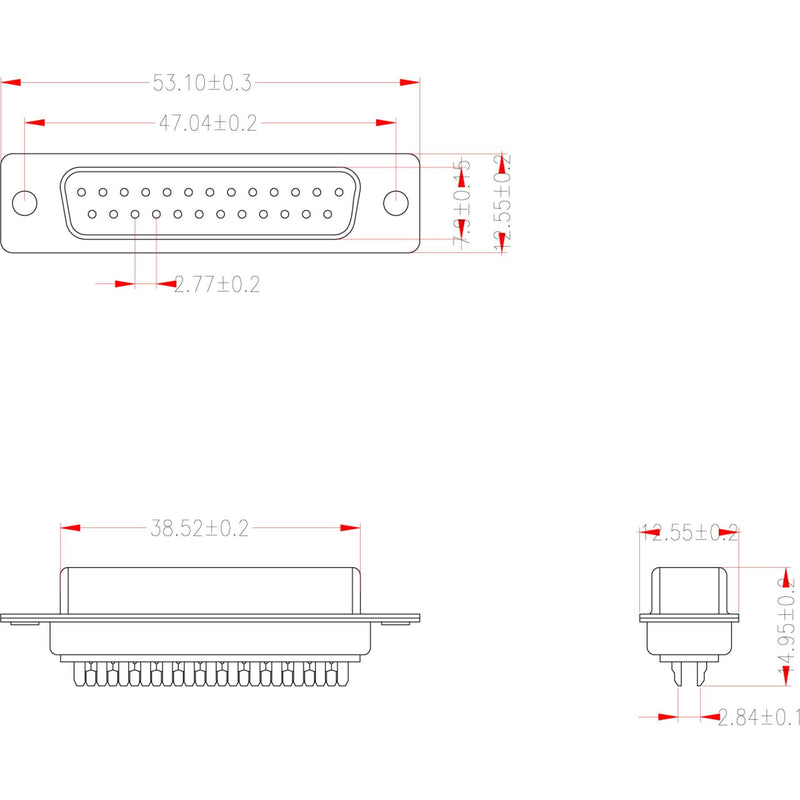 EFB-Elektronik - D-Sub-Steckverbinder D-Sub Buchse 25-pol. 28611.1