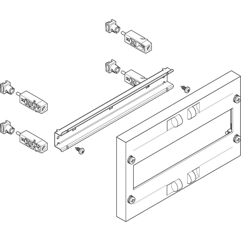 ABN - Verteilerfeld für Installationsverteiler ESPRO-Modul MF1120 flach BxH:250x150mm