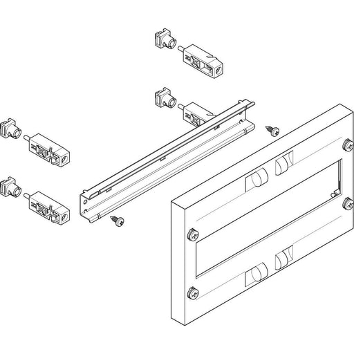 ABN - Verteilerfeld für Installationsverteiler ESPRO-Modul MF1120 flach BxH:250x150mm