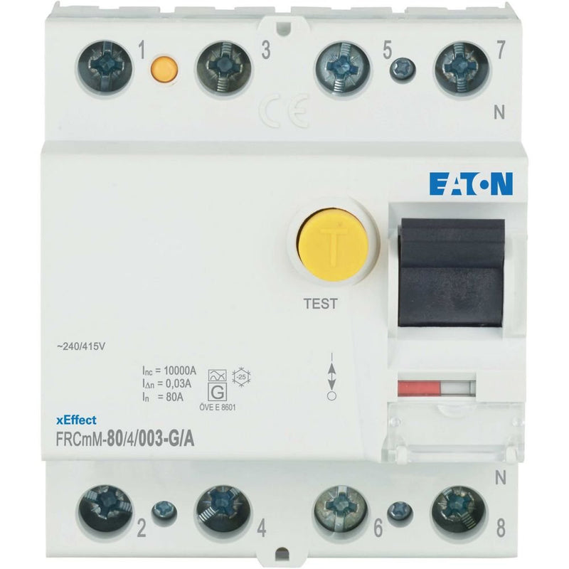 Eaton - Fehlerstrom-Schutzschalter FI-Schalter FRCMM-80/4/003-G/A 80A 30mA 4polig