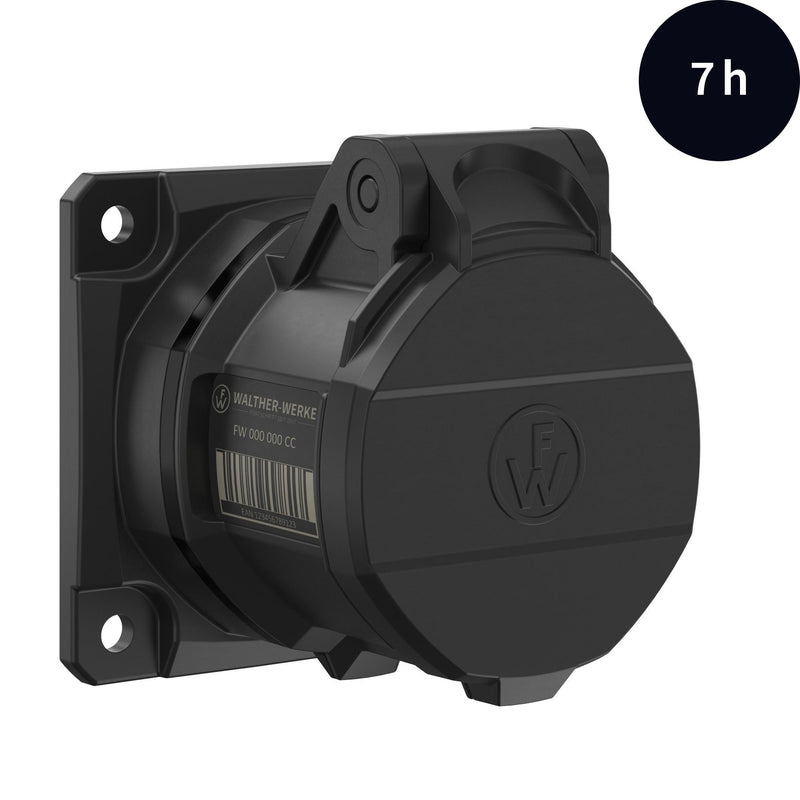 Walther Werke - CEE-Anbausteckdose (IEC 60309) CEE NEO Anbaudose FW410407CC gerade 16A 4P 7h − 10 Stück