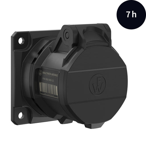 Walther Werke - CEE-Anbausteckdose (IEC 60309) CEE NEO Anbaudose FW410407CC gerade 16A 4P 7h − 10 Stück