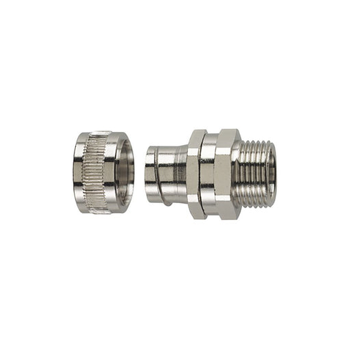 HellermannTyton - Metall-Schutzschlauch-Verschraubung Verschraubung SC32-SM-M32 si − 2 Stück