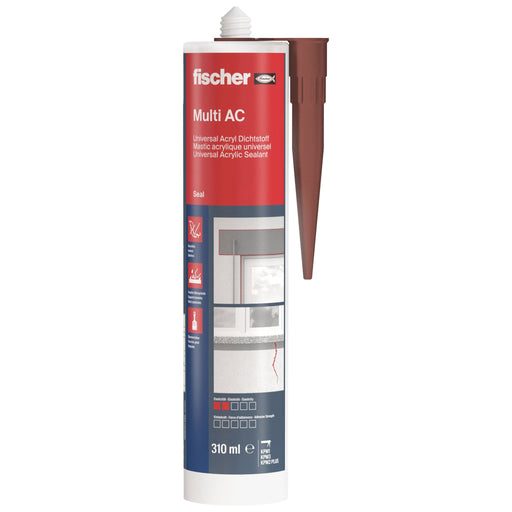 Fischer Deutschl - Dichtstoff Acryldichtstoff DA BR braun