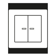 Jung - Abdeckung/Bedienelement für Installationsschalterprogramme Abdeckung Lichtleiter aws AS 590-5 KO5 WW für Taster