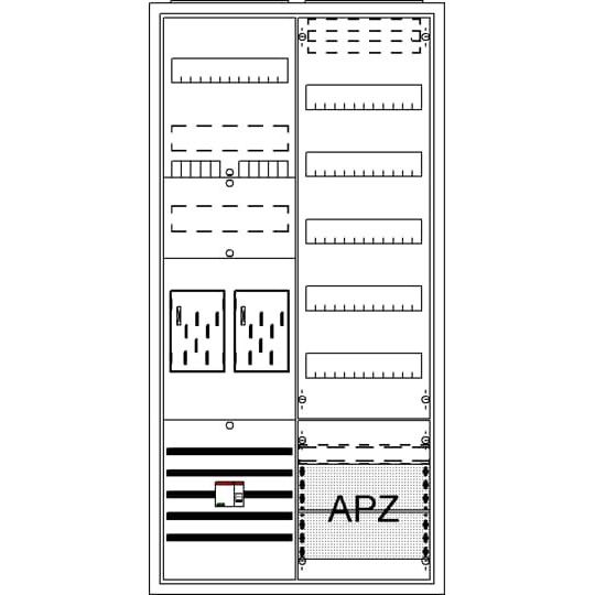 Striebel&John - Zähler-Komplettschrank Komplettschrank BA27CML APBKE-IA272Z1V5A2OVR