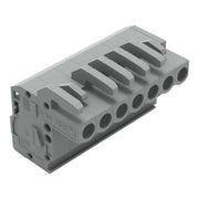 WAGO - Kabelsteckverbinder für Leiterplattensteckverbinder 1-Leiter Federleiste 232-107/026-000 CAGECLAMP 2,5mm²,gr − 50 Stück