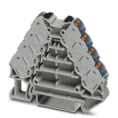 Phoenix Contact - Durchgangs-Reihenklemme Potenzialverteiler PTRV 4-PV /BU − 10 Stück