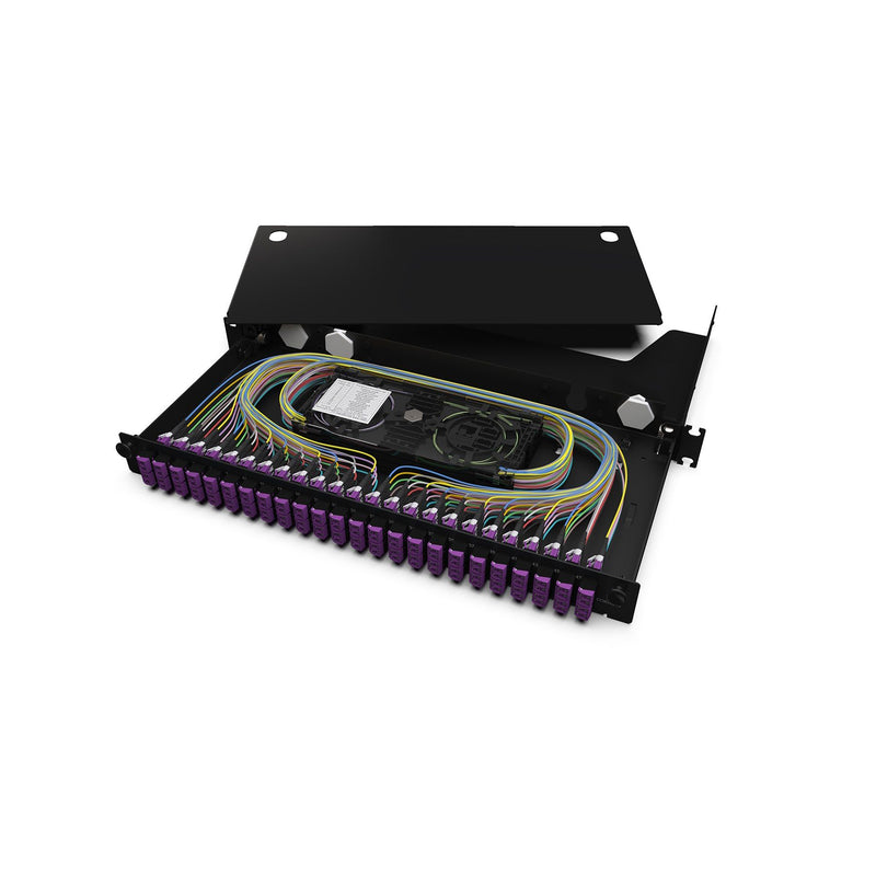 Corning - Patchpanel LWL LWL-Gehäuse ausziehbar LAN1-96AV-HDCR-B vorbestückt