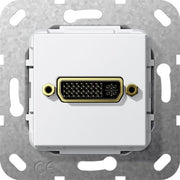 Gira - Einsatz/Abdeckung für Kommunikationstechnik DVI Gender Changer 564403 Einsatz rws