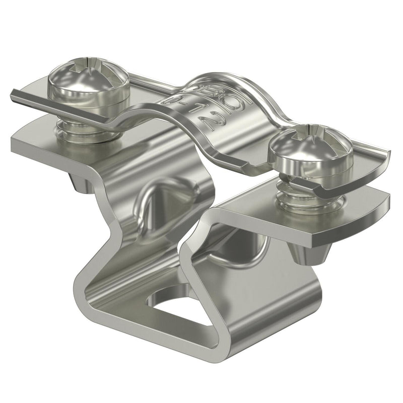 OBO Bettermann - Befestigungsschelle für Kabel/Rohre Abstandschelle ASL 733 12 A4 mit Langloch 10-12mm − 25 Stück