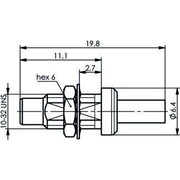 Telegärtner - Koax-Steckverbinder SMC-Kabeleinbaustecker 100024901 cr/cr,RG178B/U,196AU − 5 Stück