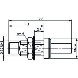 Telegärtner - Koax-Steckverbinder SMC-Kabeleinbaustecker 100024901 cr/cr,RG178B/U,196AU − 5 Stück