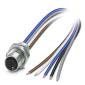 Phoenix Contact - Rundsteckverbinder, feldkonfektionierbar (Industriesteckverbinder) Einbausteckverbinder SACC-DSI-M12#1415299