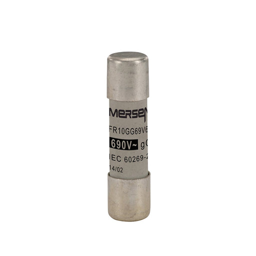 Mersen - Zylindrische Sicherung Sicherungseinsatz zyl. FR10GG69V6 10x38 gG 6A/690V − 10 Stück