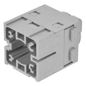 Harting - Kontakteinsatz für Rechtecksteckverbinder Doppelmodul Han 300A 09140013005 Stromschienenanschl