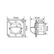 ESYLUX - Bussystem-Bewegungsmelder Wand-Präsenzmelder PD-C180i/16Touch KNX 180 Grad fernbedien
