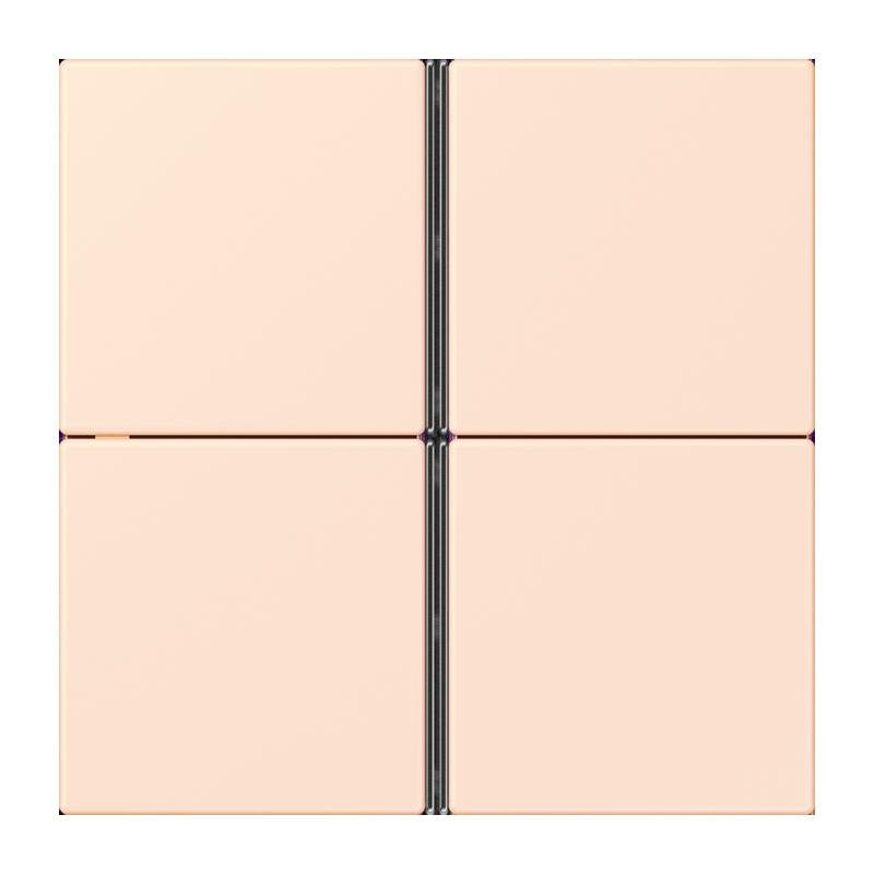 Jung - Abdeckung/Bedienelement für Installationsschalterprogramme Tastensatz 4fach LC 404 TSA 226 orange pale