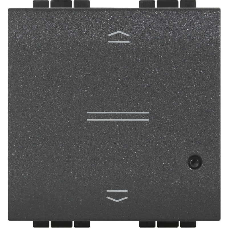 Legrand (BT) - Bussystem-Jalousieaktor Rollladenschalter Bticino L4027CM2 2-modul, anthrazit