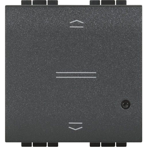 Legrand (BT) - Bussystem-Jalousieaktor Rollladenschalter Bticino L4027CM2 2-modul, anthrazit