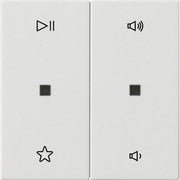 Gira - Bedienelement intelligent Wippe 2f Audiostrg 538403 Reinweiß