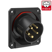 Walther Werke - CEE-Gerätestecker (IEC 60309) CEE NEO Anbaugerätestecker FW732506SK schräg 32A 5P 6h