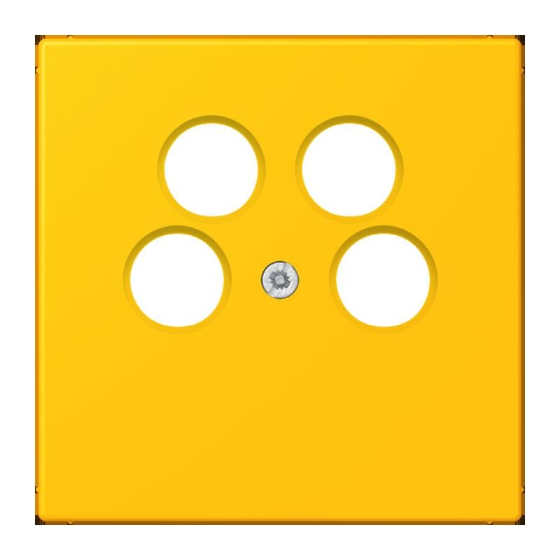 Jung - Einsatz/Abdeckung für Kommunikationstechnik Abdeckung für SAT-TV LC 990-4 SAT2 263 le jaune vif (4320W)