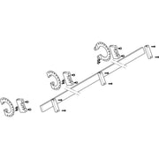 ABN - Verteilerfeld für Installationsverteiler Sammelschienen-Modul MXSC41361 4FB/1RE
