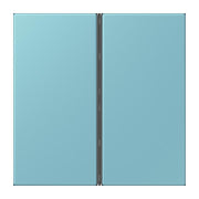 Jung - Abdeckung/Bedienelement für Installationsschalterprogramme Tastensatz 2fach LC 402 TSA 213 ceruleen moyen