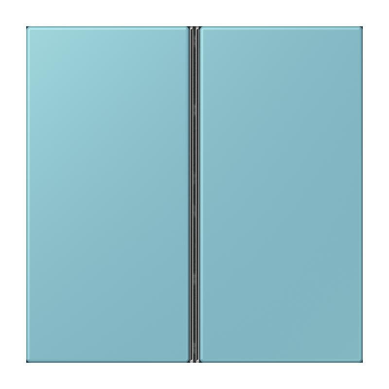 Jung - Abdeckung/Bedienelement für Installationsschalterprogramme Tastensatz 2fach LC 402 TSA 213 ceruleen moyen