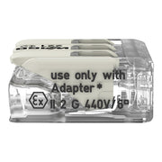 WAGO GmbH & Co. KG - Steckklemme COMPACT-Verbindungsklemme 221-683 Ex e,transparent − 30 Stück