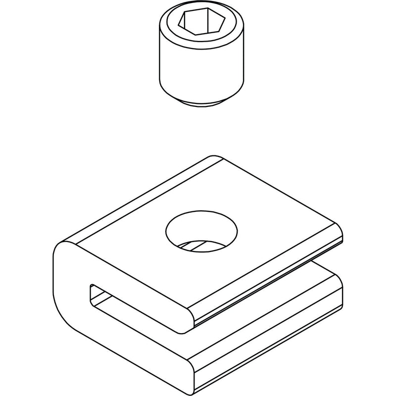 K2 - Photovoltaik-Verbindungs- und Befestigungselement Anschlag 2004370 InsertionRail 2.0 − 10 Stück