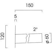 Leipziger Leuchten - Mechanisches Zubehör/Ersatzteile für Leuchten Wandausleger 9.982.0015.714 zur ASL 2007