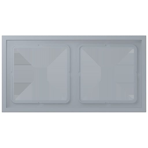Jung - Abdeckrahmen Rahmen 2-fach LCZ 982 BF 257 gris clair 59