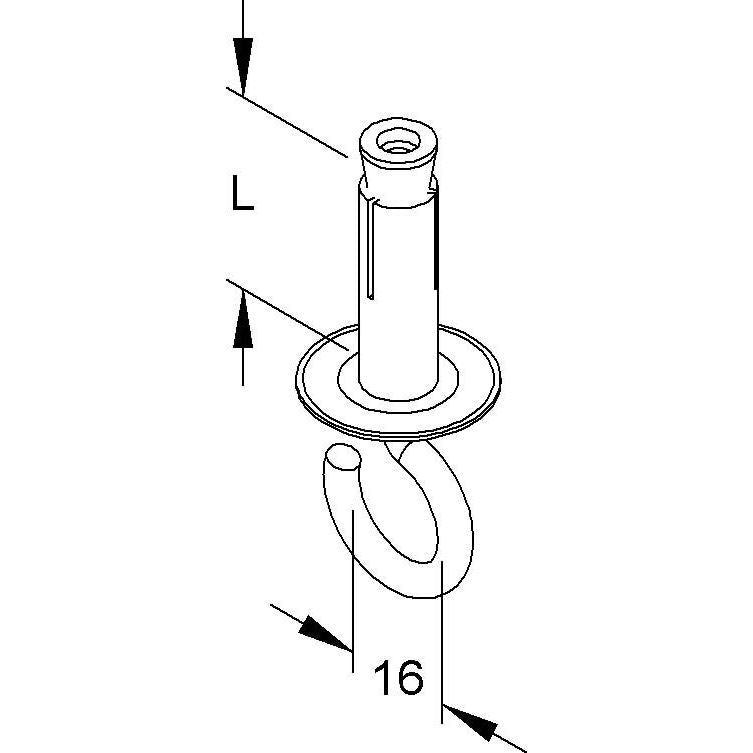 Niedax - Schraubhaken Deckenhaken HS 10/40 − 50 Stück