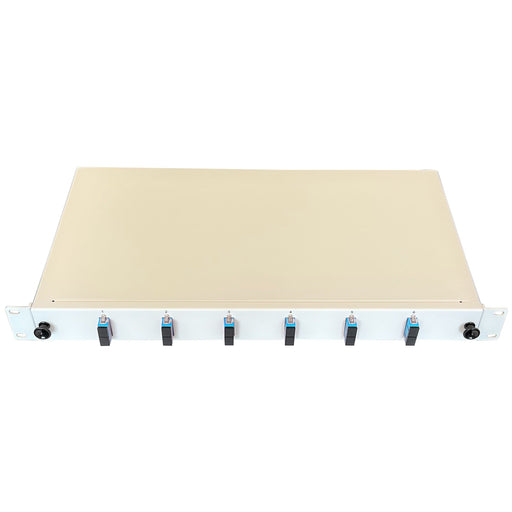 Paschke - Patchpanel LWL Spleissbox ausziehbar 19" 443804-06SA 6x SCd OS2 BLAU