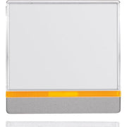 Berker - Abdeckung/Bedienelement für Installationsschalterprogramme Wippe alu/lack 16966084 mit 2 Linsen
