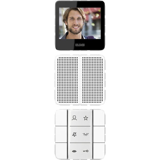 Jung - Innenstation für Türkommunikation Video-Innenstation SI VI CD 627 WW BSF+Folie+Kabel − 1 Stück by Jung
