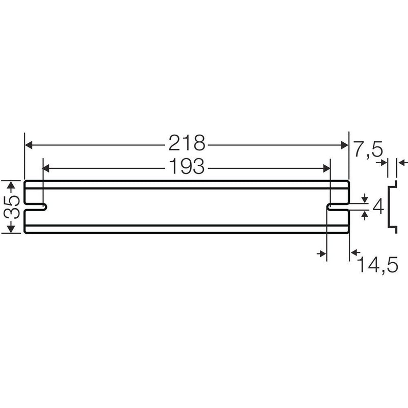 Hensel - Tragschiene DK TS 25 XXmm für KF25