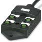 Phoenix Contact - Passiver Sensor-/Aktor-Verteiler (mit Leitung) Sensor-/Aktor-Box SACB-4/4 #1452398 4-pol.Code-A 5 m