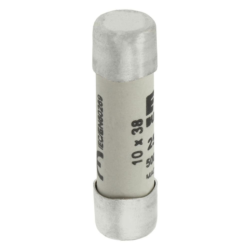 Eaton - Zylindrische Sicherung Sicherungseinsatz Nieders. C10G25 25A AC 500V 120kA − 10 Stück