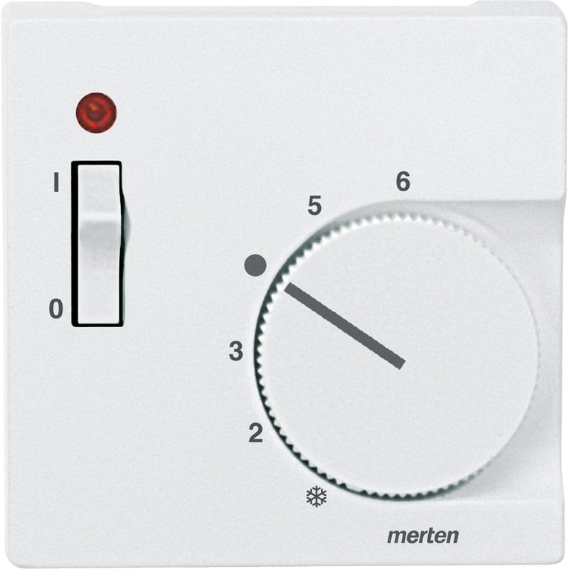 Merten - Abdeckung/Bedienelement für Installationsschalterprogramme Zentralplatte pws 536119 für Raumther.Einsatz