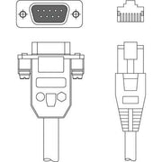 Leuze - Konfektioniertes Sensor-Aktor-Kabel Verbindungsleitung KB RS232-1 HS 65x8 − 1 Stück
