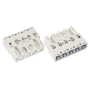WAGO - Steckverbinder für steckbare Gebäudeinstallation Stecker 770-235 2x0,5-4mmq weiß − 50 Stück