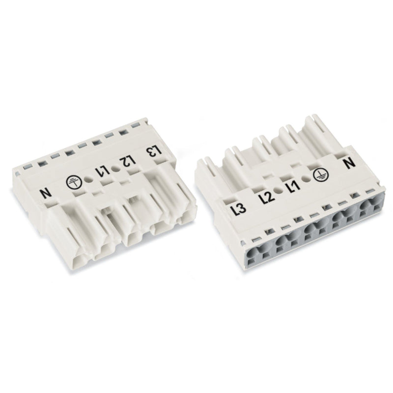 WAGO - Steckverbinder für steckbare Gebäudeinstallation Stecker 770-235 2x0,5-4mmq weiß − 50 Stück